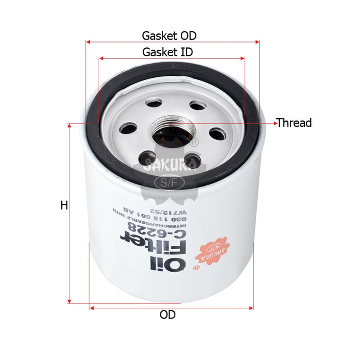 C-6228 Oil Filter Product Image