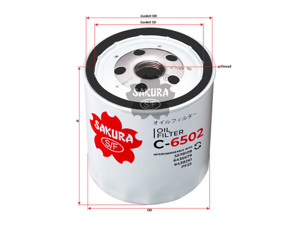 C-6502 Oil Filter Product Image