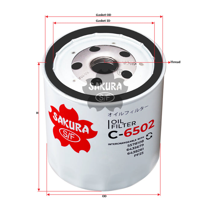 C-6502 Oil Filter Product Image