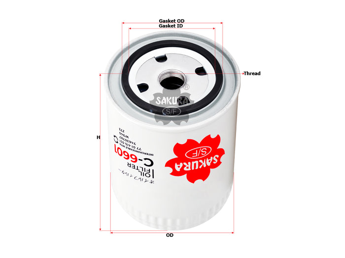C-6601 Oil Filter Product Image