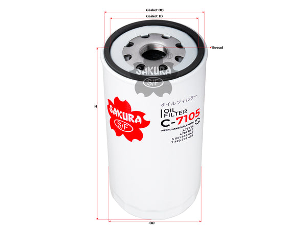 C-7105 Oil Filter Product Image