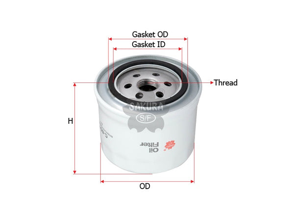 C-8017 Oil Filter Product Image