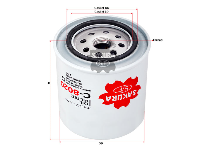 C-8020 Oil Filter Product Image