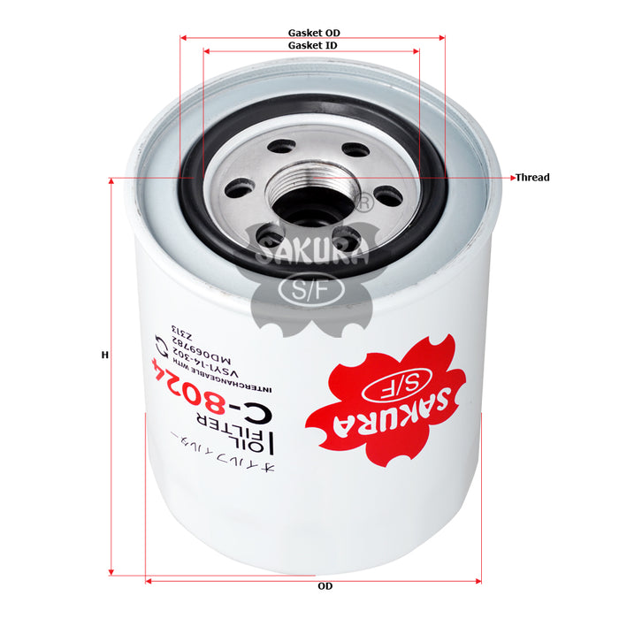 C-8024 Oil Filter Product Image