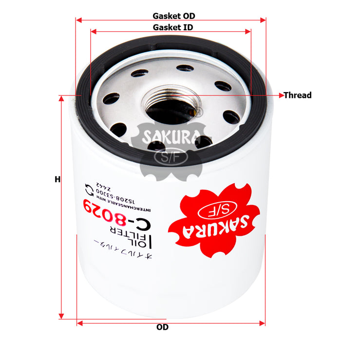 C-8029 Oil Filter Product Image