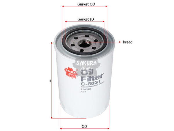 C-8031 Oil Filter Product Image