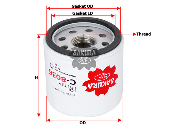 C-8036 Oil Filter Product Image