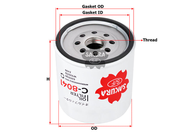 C-8041 Oil Filter Product Image