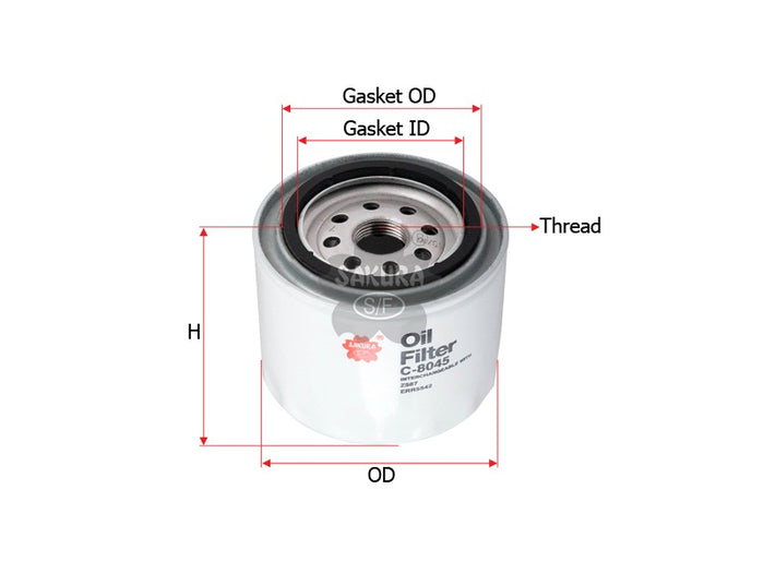 C-8045 Oil Filter Product Image