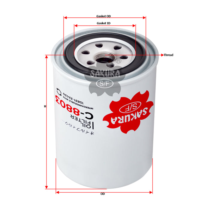 C-8803 Oil Filter Product Image