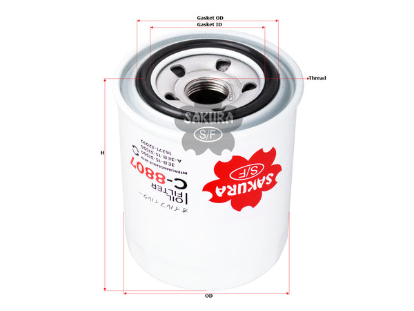 C-8807 Oil Filter Product Image