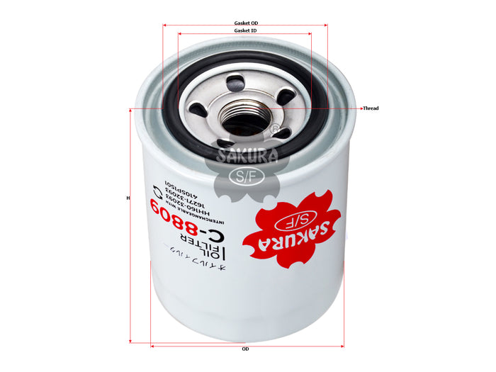 C-8809 Oil Filter Product Image