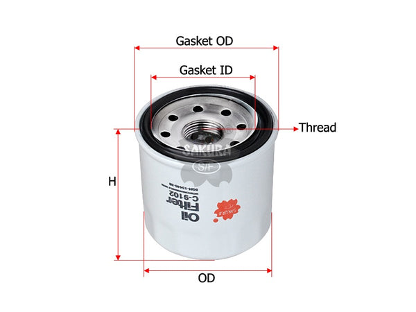 C-9102 Oil Filter Product Image