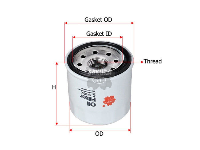 C-9102 Oil Filter Product Image