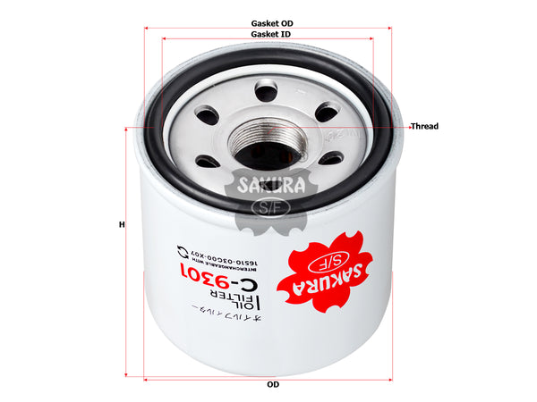 C-9301 Oil Filter Product Image