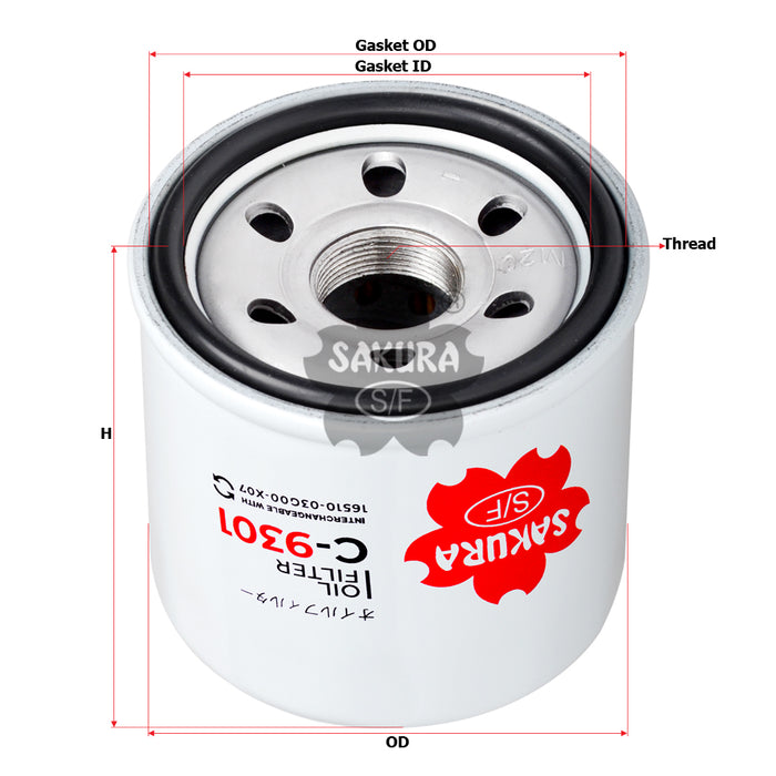 C-9301 Oil Filter Product Image