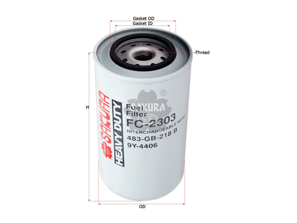 FC-2303 Fuel Filter Product Image