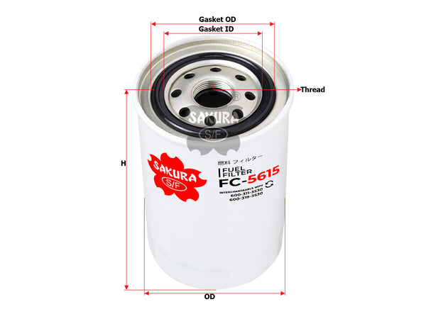 FC-5615 Fuel Filter Product Image