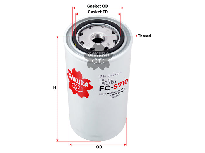 FC-5710 Fuel Filter Product Image