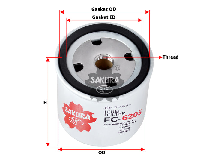 FC-6205 Fuel Filter Product Image