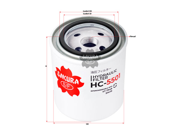 HC-5501 Hydraulic Filter Product Image