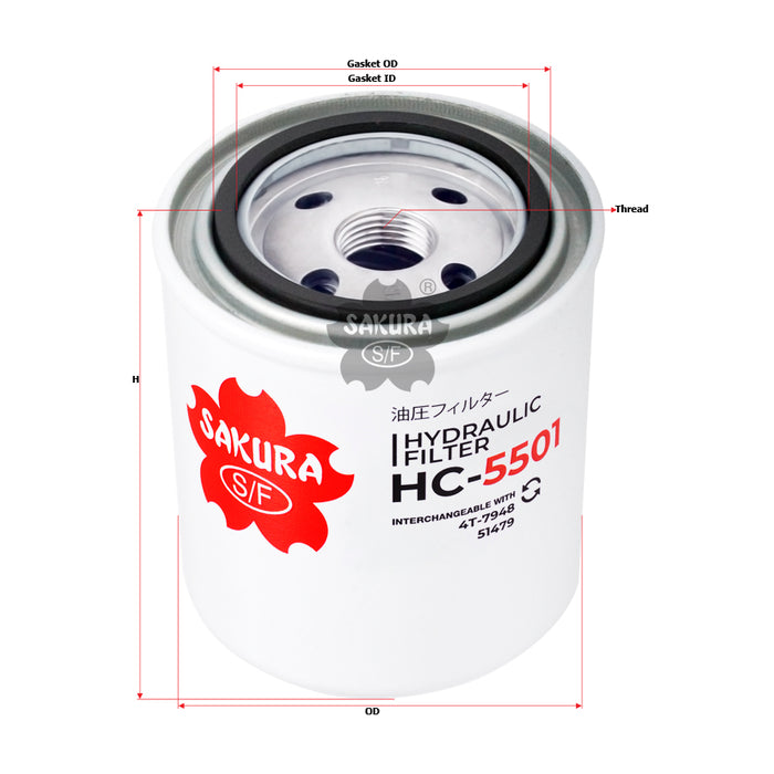HC-5501 Hydraulic Filter Product Image