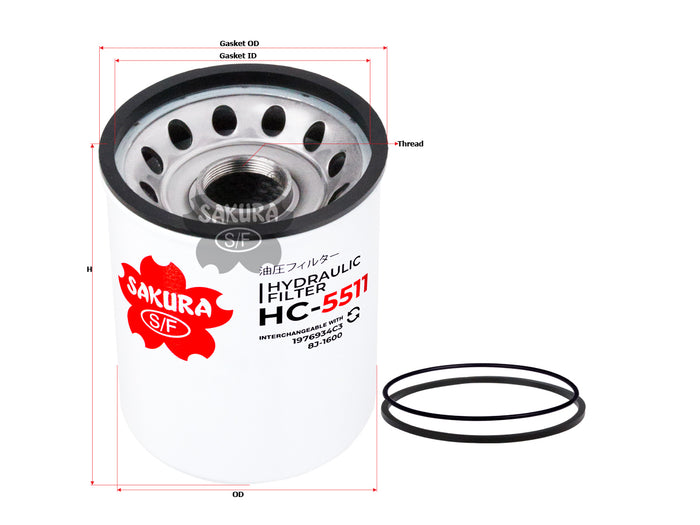 HC-5511 Hydraulic Filter Product Image