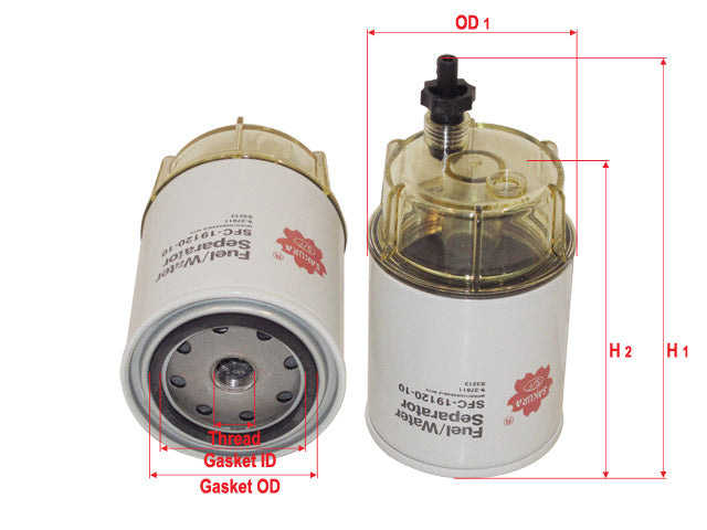 SFC-19120-10B Fuel / Water Separator Product Image