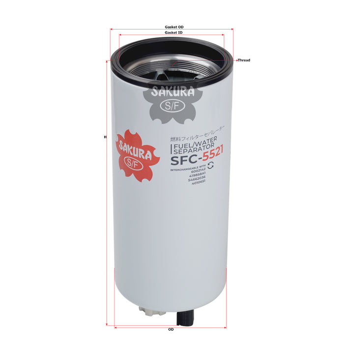 SFC-5521 Fuel / Water Separator Product Image