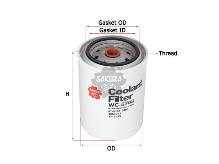 WC-5703 Coolant Filter Product Image