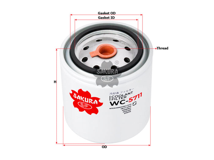 WC-5711 Coolant Filter Product Image