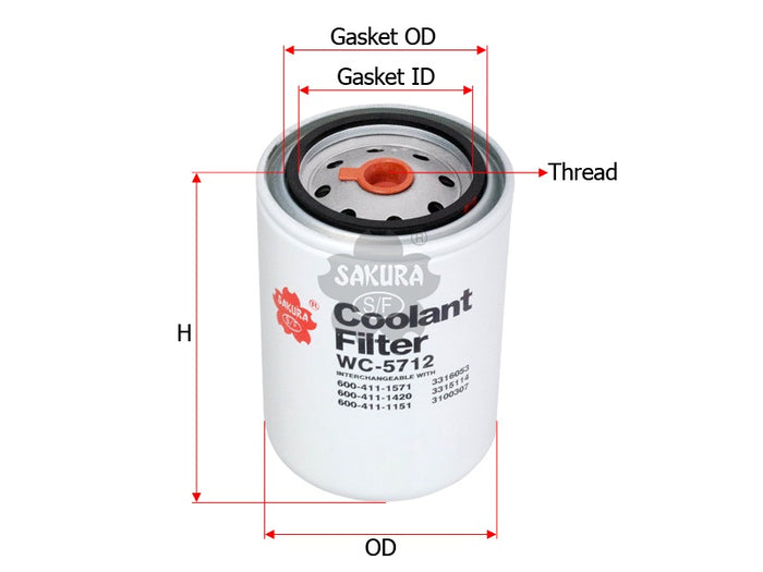 WC-5712 Coolant Filter Product Image